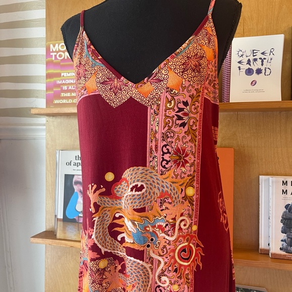 Johnny Was Dragon Print Tank Dress size M - Picture 10 of 13